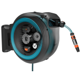 Gardena PowerRoll XL wandhouder voor slang van 35 m, turkoois - zonder accu 18640-55