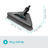 Gardena Cleansystem zachte flexibele handborstel, voor het reinigen van kwetsbare oppervlakken 18812-20