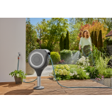 Gardena RollUp S-slangbox voor op het terras, 15 m slang, wit, automatisch oprollen 18607-20